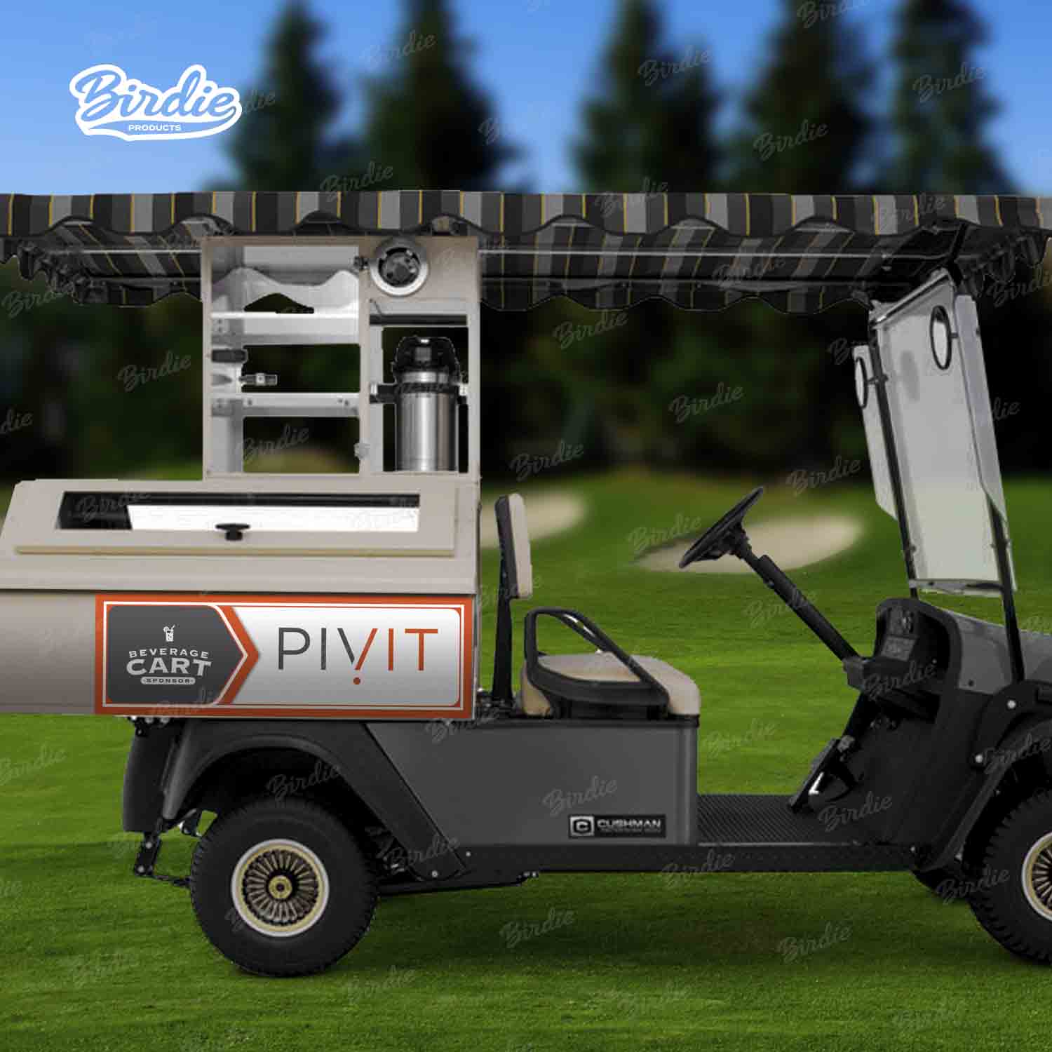 Cart Signage Beverage Cart Decals | Golf Cart Sponsor Signage – Birdie Products