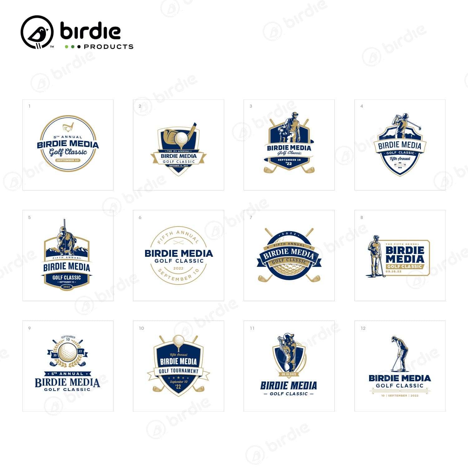Golf Tournament Logo Designs Customized for your Event – Birdie