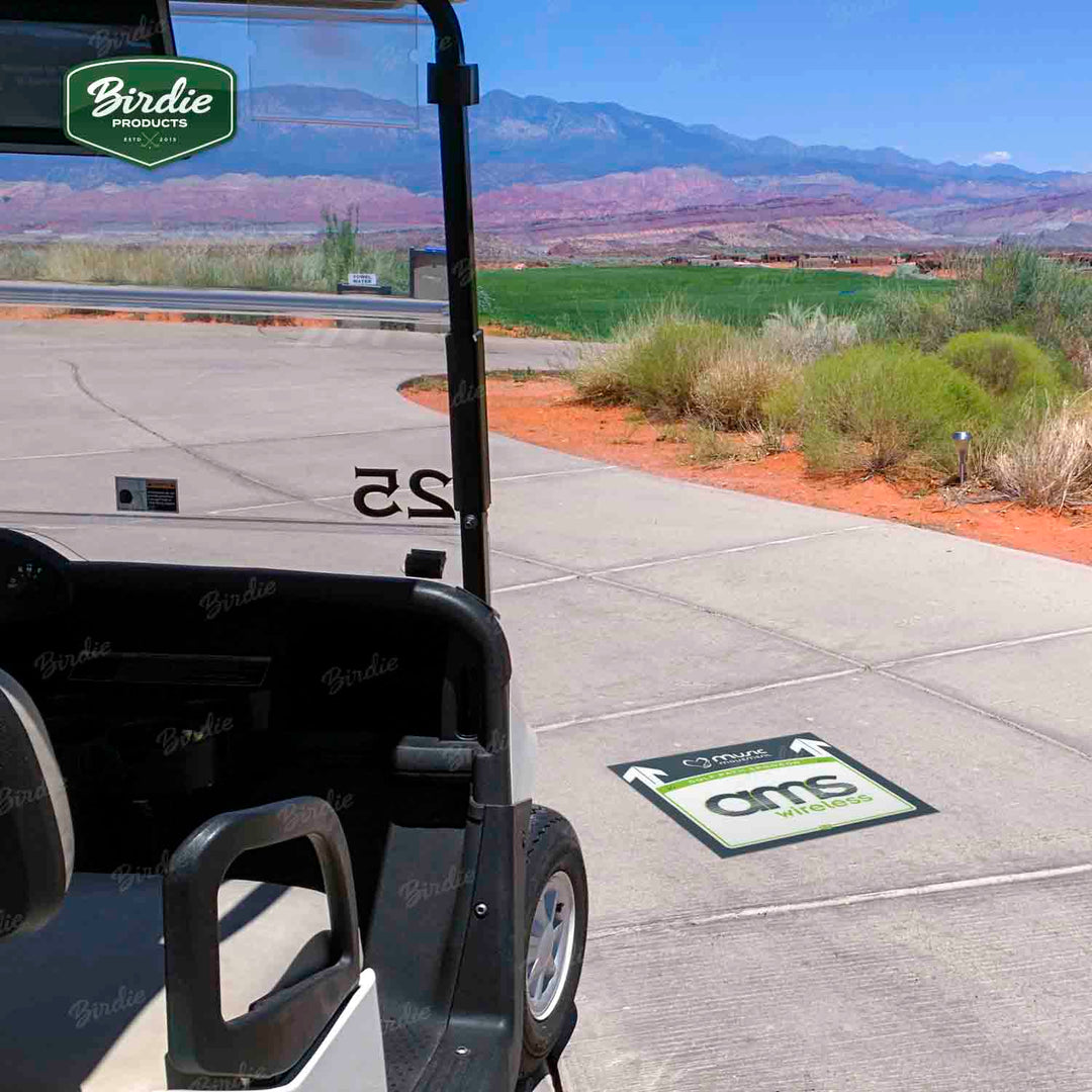 Golf Tournament Decals | Cart Path Signage – Birdie Products